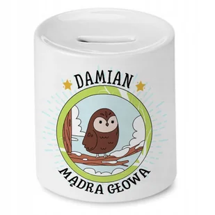 Dla Damiana Skarbonka na Urodziny na Prezent z Nadrukiem ze Zdjęciem + Opakowanie na prezent (wzór 02) - Skarbonki - miniaturka - grafika 1