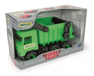 Wader Middle Truck Wywrotka zielona w kartonie - Samochody i pojazdy dla dzieci - miniaturka - grafika 2