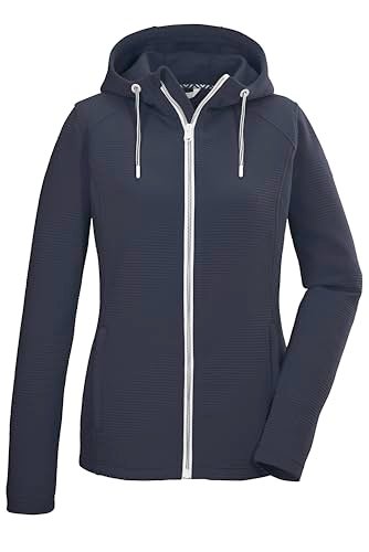 killtec Damska kurtka Powerstretch z kapturem KOS 33 WMN FLX JCKT, ciemnoniebieska, 36, 42851-000