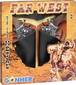 Zabawki militarne - Zestaw kowbojski 2 rewolwerypasek GONHER - miniaturka - grafika 1