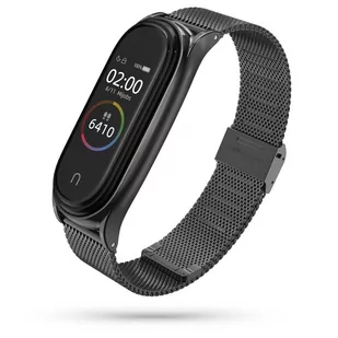 Pasek Bransoleta Milanesband Braders Do Xiaomi Mi Band 5 Czarny - Akcesoria do smartwatchy - miniaturka - grafika 1