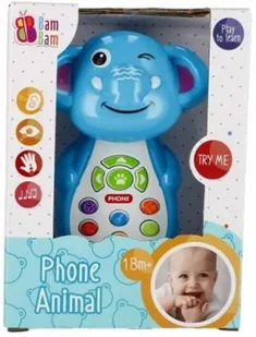 Telefonik słonik muzyczny BAM BAM - BAM BAM - Zabawki interaktywne dla dzieci - miniaturka - grafika 1