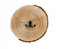 Dekoracje domu - Woodsondeko wieszak drewniany z plastra drewna S mniejszy, dekoracja domu - miniaturka - grafika 1