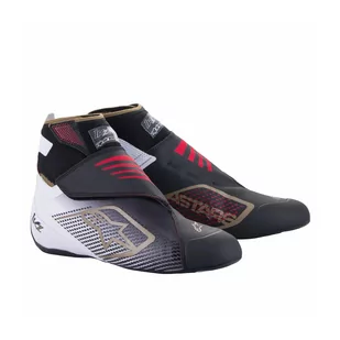 Buty kartingowe Alpinestars TECH 1-KZ V2 czarno-białe - Odzież do sportów motorowych - miniaturka - grafika 1