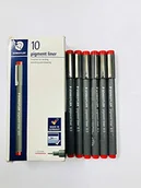 Cienkopisy - Staedtler GDD Grupa Dystrybucyjna Daccar pisak z atramentem pigmentowym, 0,5 mm, czerwony - miniaturka - grafika 1