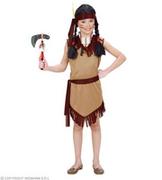 Stroje karnawałowe - Widmann Indian Girl  kostium dla dzieci, 140, brązowy W0260-M - miniaturka - grafika 1
