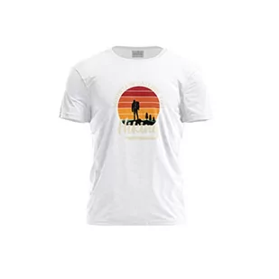 Green Fish, Męski T-shirt z cyfrowym nadrukiem,% 100 bawełna, biały, na co dzień, męskie topy, rozmiar: S, biały, S - Koszulki męskie - miniaturka - grafika 1