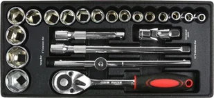 Geko Wkład- Zestaw nasadek z grzechotką 1/2" 10-32mm CRV 5 - Klucze i nasadki - miniaturka - grafika 1