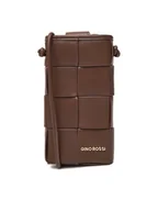 Etui i futerały do telefonów - Gino Rossi Etui na telefon C-BFT231202 Brązowy - miniaturka - grafika 1