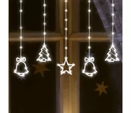Oświetlenie świąteczne - LED Zewnętrzny łańcuch bozonarodzeniowy 186xLED 7m IP44 zimna biel - miniaturka - grafika 1