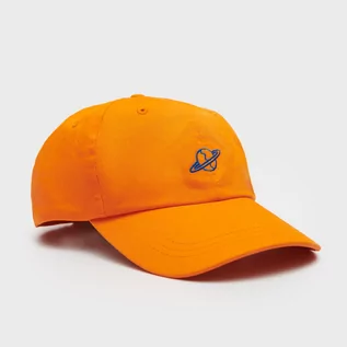 Czapki męskie - House - Pomarańczowa czapka z daszkiem i haftem - Pomarańczowy - grafika 1