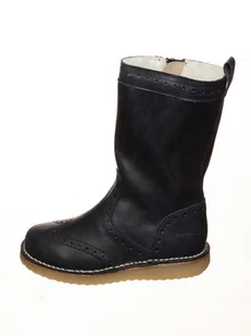 POM POM Skórzane kozaki zimowe w kolorze czarnym - Kozaki damskie - miniaturka - grafika 1