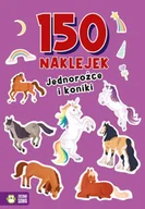 Kolorowanki, wyklejanki - Jednorożce i koniki. 150 naklejek - Opracowanie zbiorowe - miniaturka - grafika 1
