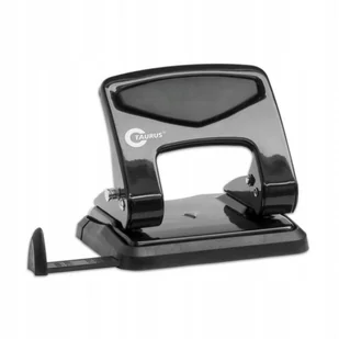 DZIURKACZ BIUROWY METALOWY, DZIURKUJE DO 40 KARTEK, CZARNY - Dziurkacze - miniaturka - grafika 1