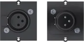 Akcesoria do komputerów stacjonarnych - Bachmann BACHMANN Ramka XLR 3-biegunowa żeńska, zacisk śrubowy 3-biegunowy Zaślepka - miniaturka - grafika 1