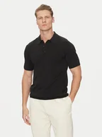 Koszulki męskie - Calvin Klein Polo K10K114476 Czarny Regular Fit - miniaturka - grafika 1