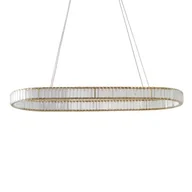 Lampy sufitowe - Kryształowa lampa wisząca SPARKING AZ6567 LED CCT z pilotem złota - miniaturka - grafika 1