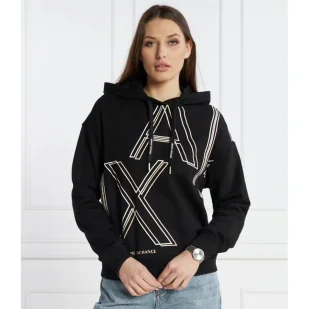 Armani Exchange Bluza | Regular Fit - Bluzy damskie - miniaturka - grafika 1