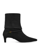 Botki damskie - Gino Rossi Botki EO-DIUNA-120056 Czarny - miniaturka - grafika 1