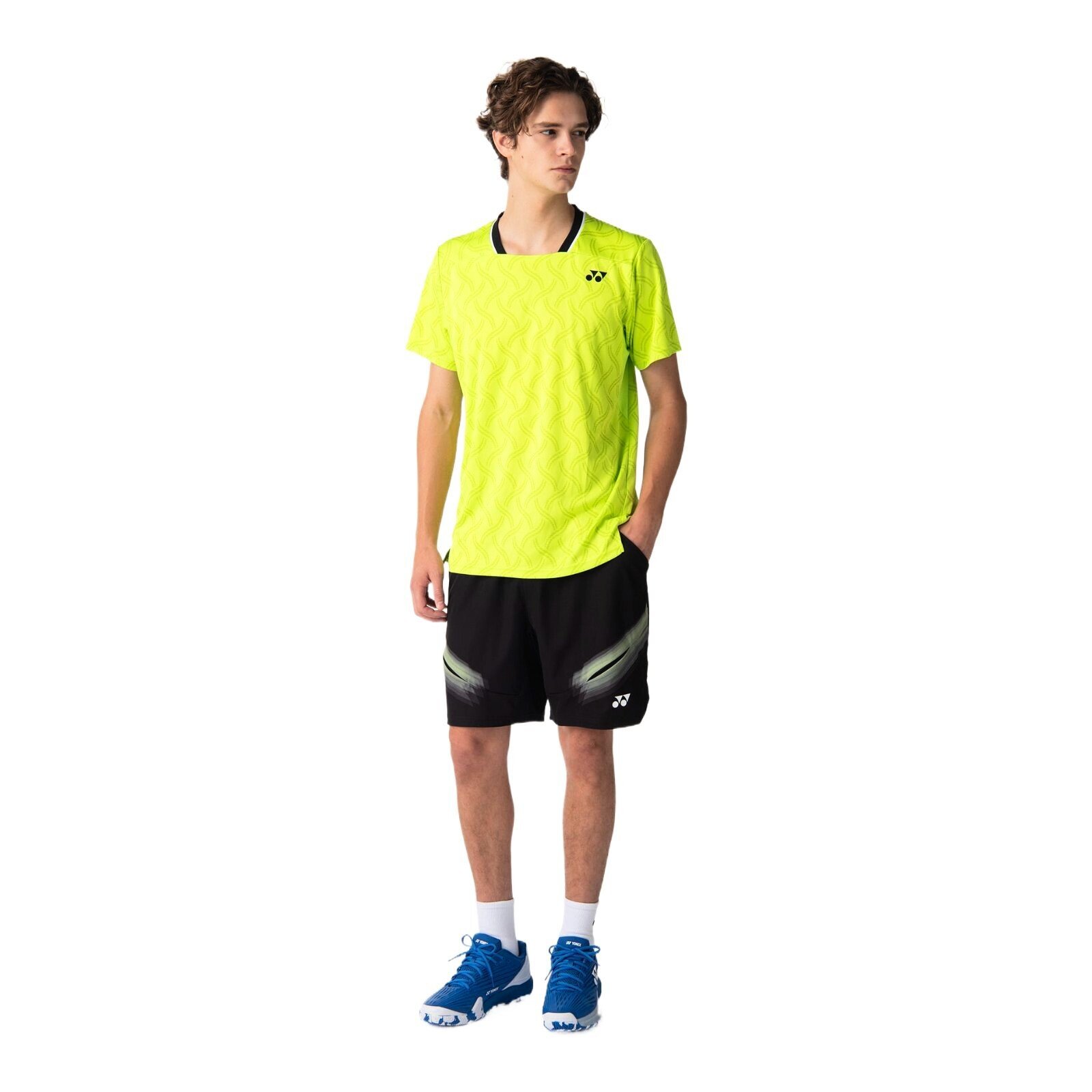 Koszulka męska Yonex Crew Neck Shirt 10703 Fresh Lime S