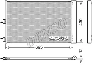 Skraplacz, klimatyzacja Denso DCN17061 - Akcesoria do klimatyzacji i ogrzewania - miniaturka - grafika 1