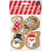 Akcesoria do pakowania - Zawieszki na prezenty kraft CHRISTMAS INTERDRUK - miniaturka - grafika 1