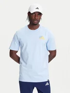 Koszulki męskie - adidas T-Shirt Food Grilled Cheese Graphic JM6460 Błękitny Regular Fit - miniaturka - grafika 1