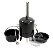 Paleniska ogrodowe - KUCHNIA POLOWA KOCIOŁEK MYŚLIWSKI Z PALENISKIEM, GARNEK RUSZT CHOCHLA - miniaturka - grafika 1