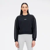 Bluzy damskie - Bluza damska New Balance WT33517BK  czarna - miniaturka - grafika 1