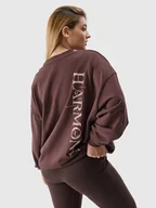 Bluzy damskie - Bluza dresowa oversize nierozpinana bez kaptura damska 4F - miniaturka - grafika 1