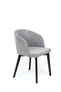 Flavio 2 krzesło tapicerowane bukowe szare nogi kolor orzech - Krzesła - miniaturka - grafika 1