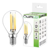 Żarówki LED - Żarówka Led E14 P45 7W = 60W 770Lm 4000K Neutralna 360° Filament Lumiled - miniaturka - grafika 1