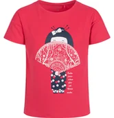 Bluzki dla dziewczynek - T-shirt z krótkim rękawem dla dziewczynki, z motywem gejszy, czerwony 3-8 lat - miniaturka - grafika 1