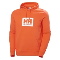 Bluzy męskie - Męska Bluza HELLY HANSEN HH BOX HOODIE 53289_307 – Pomarańczowy - miniaturka - grafika 1