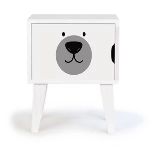 Dziecięca drewniana szafka nocna Little Nice Things Polar Bear - Szafy i szafki dla dzieci - miniaturka - grafika 1