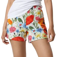 Spodnie sportowe damskie - Spodenki New Balance WS21552SAH - multikolor - miniaturka - grafika 1