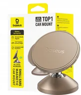 Uchwyty samochodowe do telefonów - Uchwyt magnetyczny Baseus GoTrip DC1 kompatybilny z MagSafe na szybę/deskę rozdzielczą - złoty - miniaturka - grafika 1