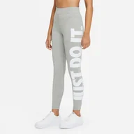 Legginsy - Damskie Legginsy NIKE W NSW ESSNTL GX HR LGGNG JDI CZ8534-063 – Szary - miniaturka - grafika 1