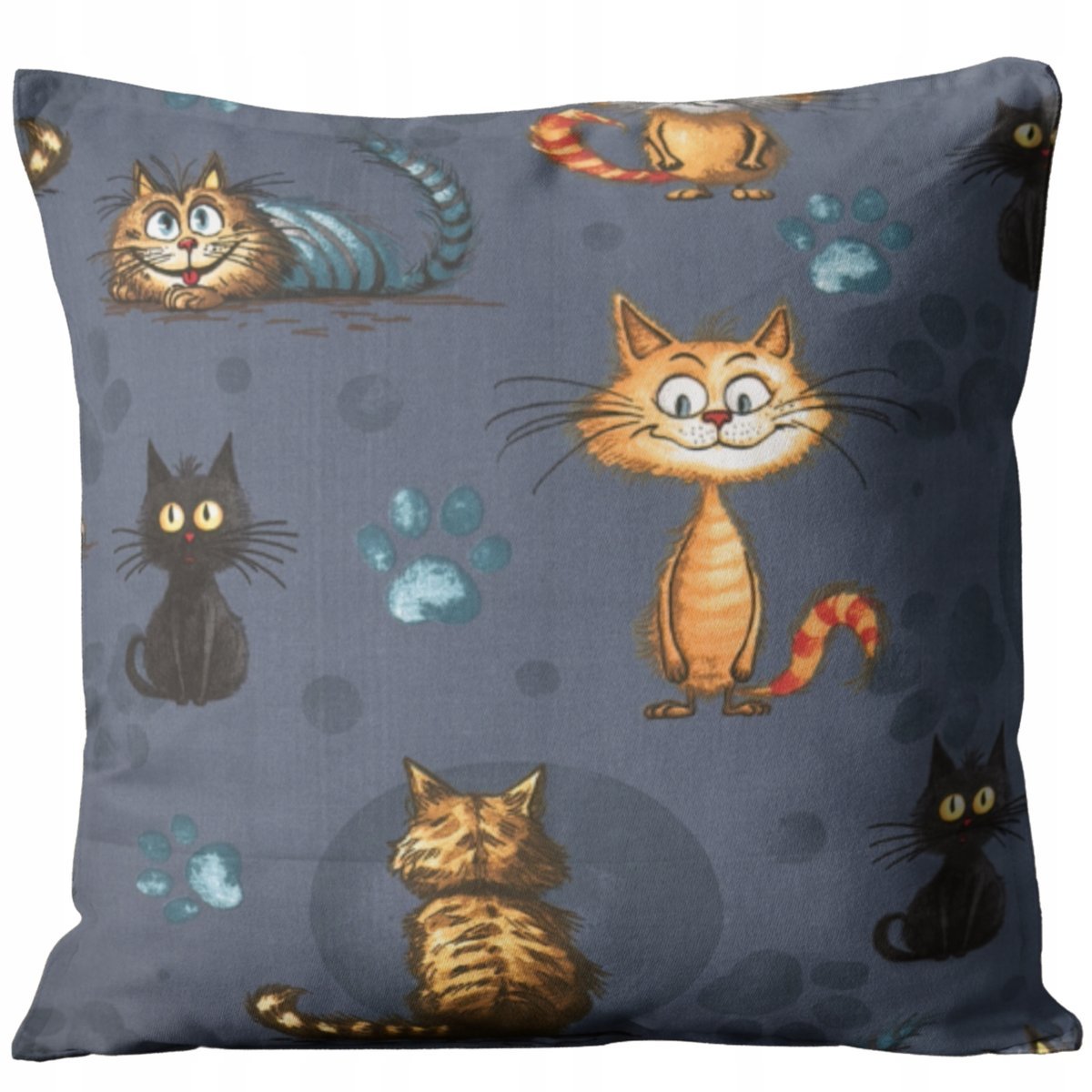 POSZEWKA NA PODUSZKĘ 40x40 CM BAWEŁNA JASIEK DZIECIĘCA DEKORACYJNA ZAMEK