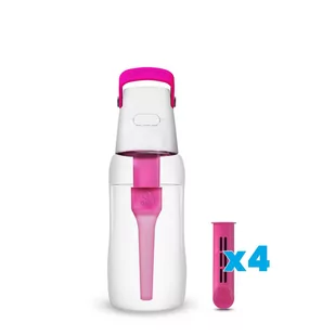 Butelka filtrująca Dafi SOLID 0,5 l flamingowa z 4 filtrami - Butelki filtrujące - miniaturka - grafika 1