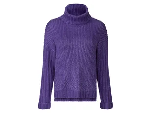 esmara® Sweter damski z golfem (Fioletowy, L (44-46)) - Swetry damskie - miniaturka - grafika 1