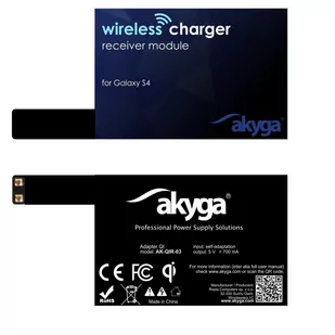 Akyga ADAPTER QI GALAXY S4 2 PIN AK-QIR-03 - Ładowarki do telefonów - miniaturka - grafika 1