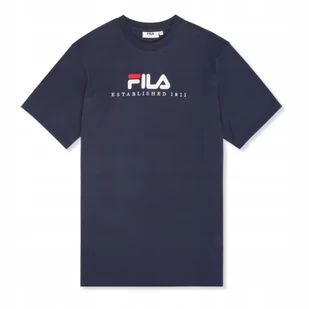 Fila t-shirt męski Valsera Regular Logo T-shirt FAU0225.50004 L granatowy - Koszulki męskie - miniaturka - grafika 1