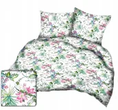 Pościel - pościel bawełna lux 160x220 + 2 poszewka B 306 elizabeth biała - miniaturka - grafika 1