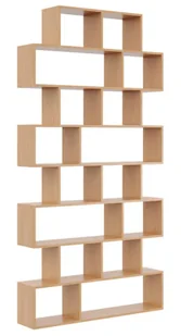 Skandynawski regał wiszący lub stojący w kolorze buk L1-G16 - Regały - miniaturka - grafika 1