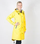 Kurtki damskie - PFIFF damska kurtka Regenmantel - Nace- wasserdicht Fleeceinnenfutter, żółta, S 102413-40-S - miniaturka - grafika 1