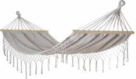 Hamaki - kontrast Hamak ogrodowy klasyczny BOHO Milos2 200x100 cm szary - miniaturka - grafika 1