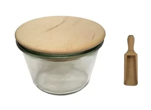Zestaw Słoików Weck Pojemność 370 Ml Średnica 100mm 12 Sztuk + Drewniane Wieka, Miarka / Weck - Pojemniki kuchenne Zestaw Słoików Weck Pojemność 370 Ml Średnica 100mm 12 Sztuk + Drewniane Wieka, Miarka / Weck - Pojemniki kuchenne - miniaturka - grafika 1