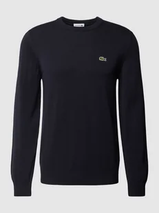 Sweter z dzianiny z wyhaftowanym logo - Swetry męskie Sweter z dzianiny z wyhaftowanym logo - Swetry męskie - miniaturka - grafika 1