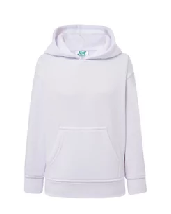 Bluza dziecięca robocza z kapturem biała roz. 7/8 - Bluzy dla dziewczynek - miniaturka - grafika 1